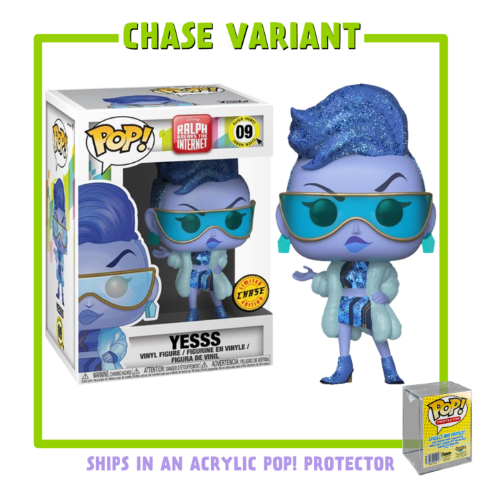 Funko Pop! Ralph Breaks The Internet - Yesss with Acrylic Pop! Protector #09 (Chase Variant)