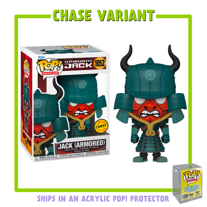 Funko Pop! Samurai Jack - Jack Armoured in Acrylic with Pop! Protector #1052 (Chase Variant)