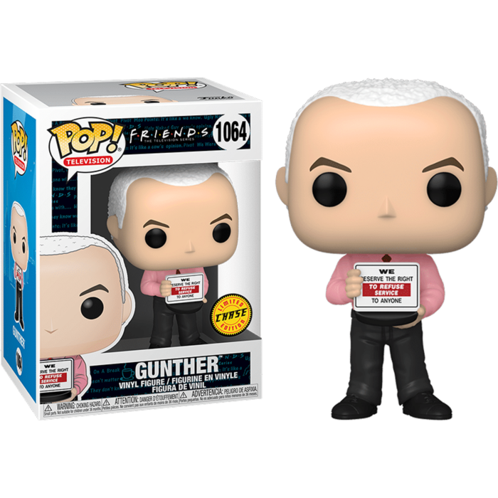 Funko Pop! Friends - Gunther with Acrylic Pop! Protector #1064 (Chase Variant)