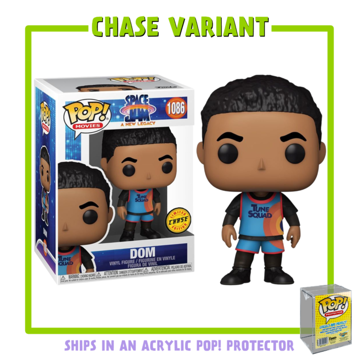 Funko Pop! Space Jam 2: A New Legacy - Dom with Acrylic Pop! Protector #1086 (Chase Variant)