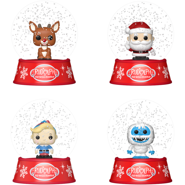 Funko Mini Pop! Snow Globes - Rudolph the Red-Nosed Reindeer - Mini (Display of 12)