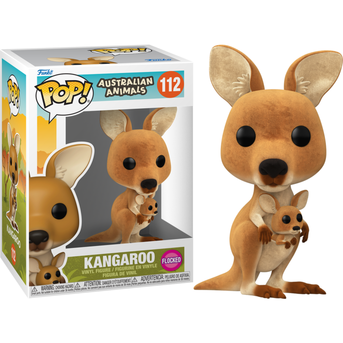 Funko Pop! Australian Animals - Kangaroo Flocked #112 - Real Pop Mania