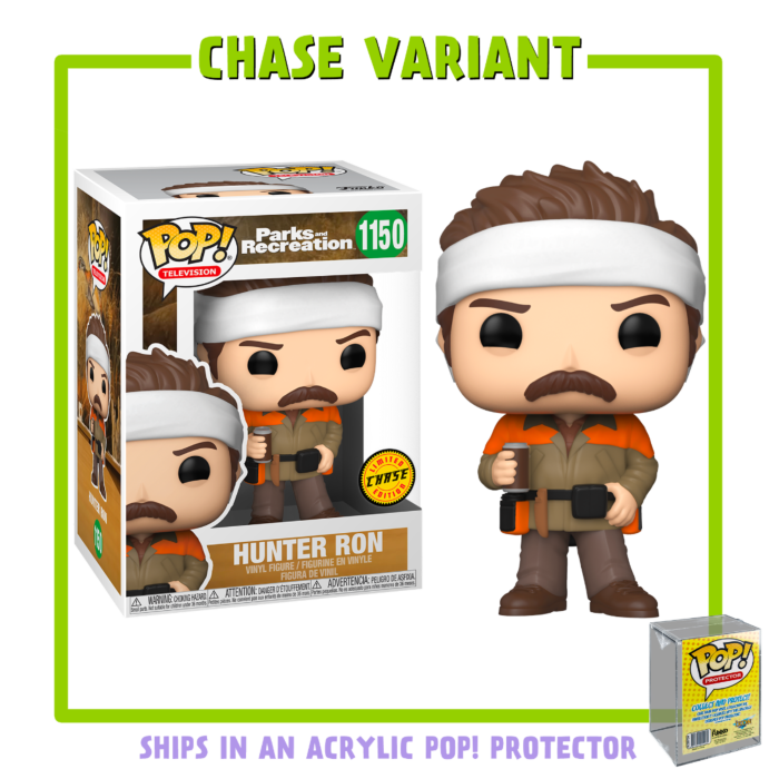 Funko Pop! Parks and Recreation - Hunter Ron with Acrylic Pop! Protector #1150 (Chase Variant)