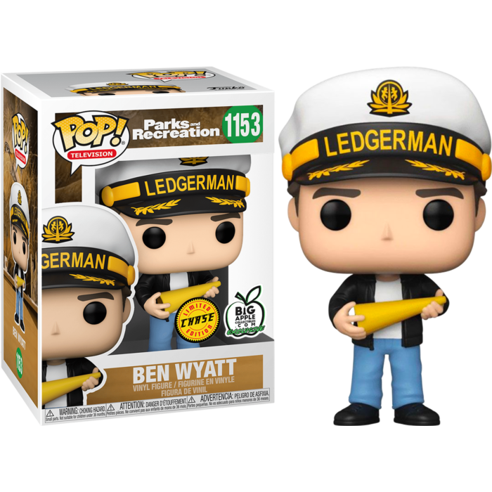 Funko Pop! Parks and Recreation - Ben Wyatt - in Acrylic with Pop! Protector #1153 - Chase Variant