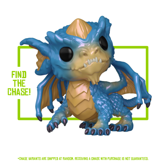 Funko Pop! Dungeons & Dragons - Blue Dragon Wyrmling in Acrylic Pop! Protector #1199 - Chase Chance - Real Pop Mania