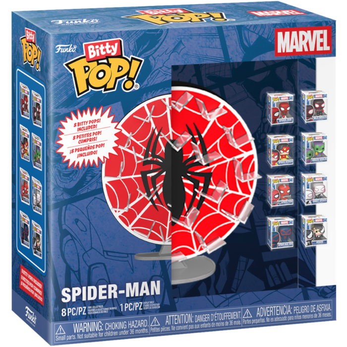 Funko Bitty Pop! Spider-Man - Spider-Man Web - Display Shelf Bundle