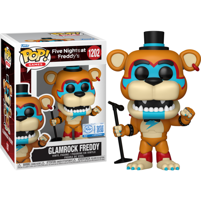 Funko Pop! Five Nights at Freddy's: Security Breach - Glamrock Freddy #1202 - Real Pop Mania