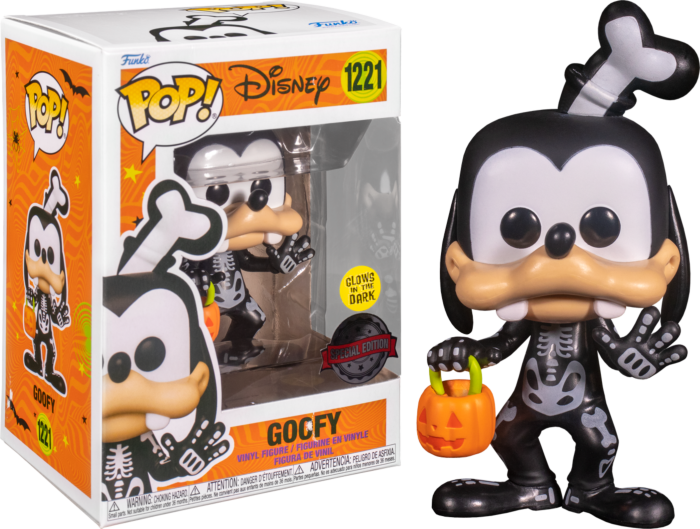 Funko Pop! Disney - Goofy as Skeleton Halloween Glow in the Dark #1221