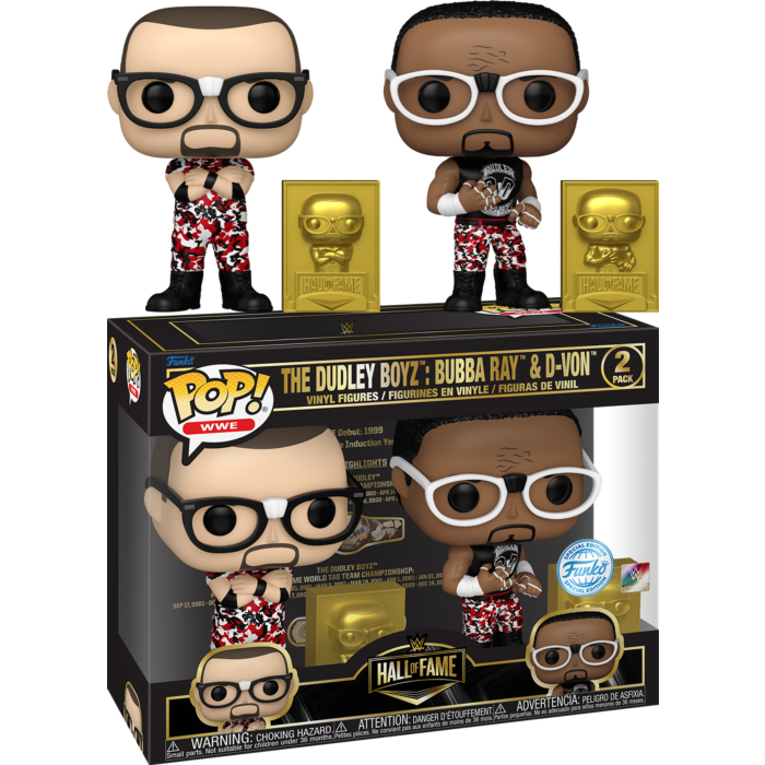 Funko Pop! WWE: Hall of Fame - The Dudley Boyz: Bubba Ray & D-Von - 2-Pack