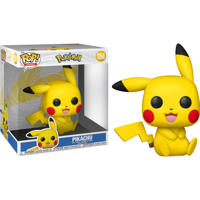 Funko Pop! Pokemon - Pikachu (Sitting) Jumbo 10" #1268