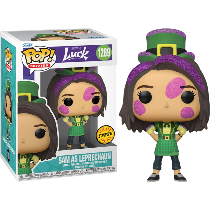 Funko Pop! Luck (2022) - Sam as Leprechaun with Acrylic Pop! Protector #1289 (Chase Variant)