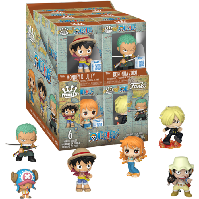 Funko! One Piece - Funko Minis 3" Vinyl Figure (Display of 12)