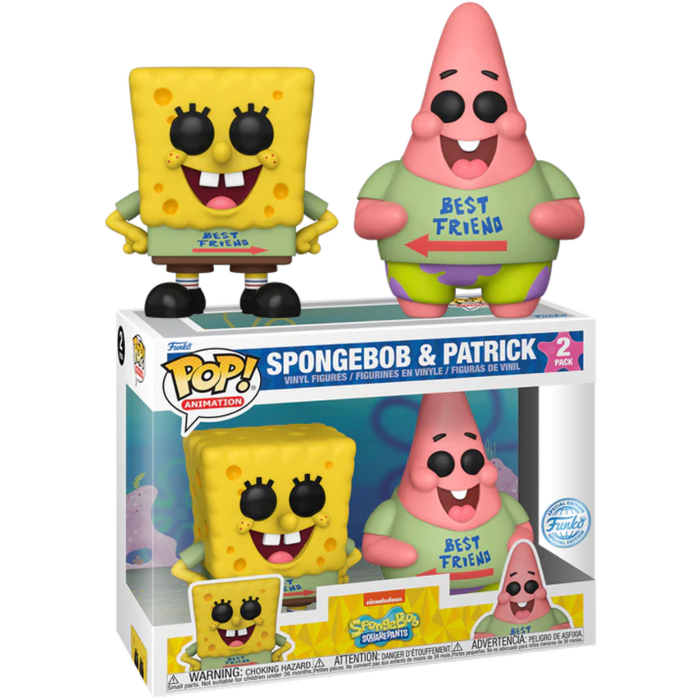 Aftensmad fure Sind Funko Pop! SpongeBob Squarepants - Best Friends - 2-Pack