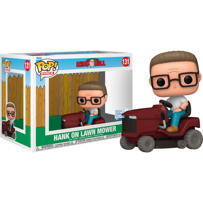 Funko Pop! Rides - King of the Hill - Hank on Lawn Mower #131 - Real Pop Mania