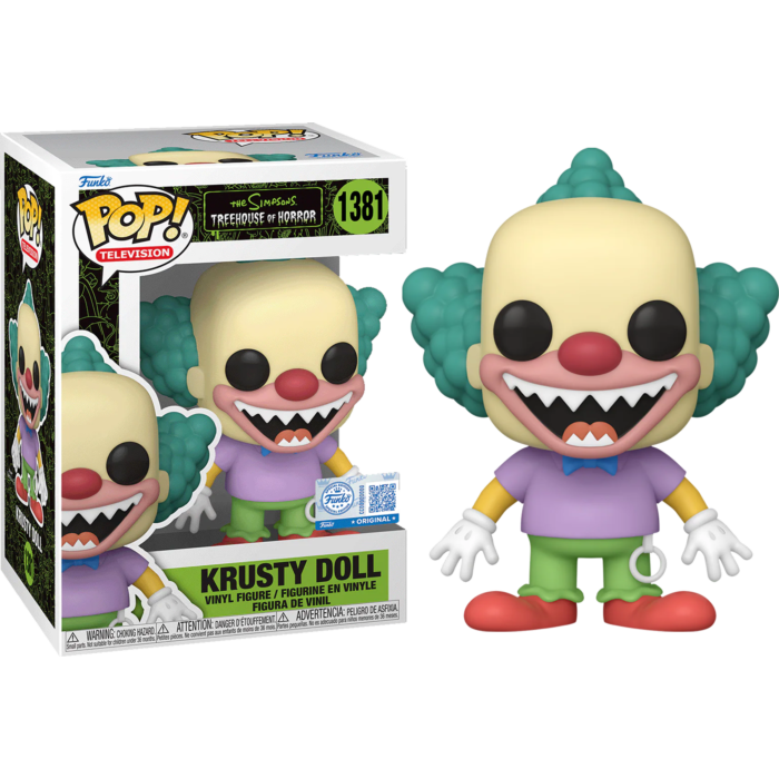 Funko Pop! The Simpsons: Treehouse of Horror - Krusty Doll #1381 (+ Box of 3 Mystery Exclusive)