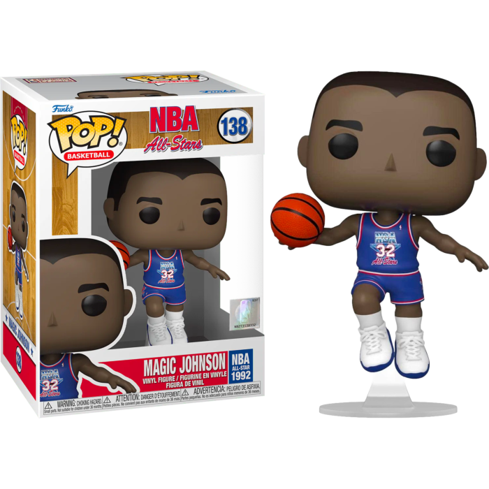 Funko Pop! NBA Basketball - Magic Johnson Blue 1991 All Star Jersey #138