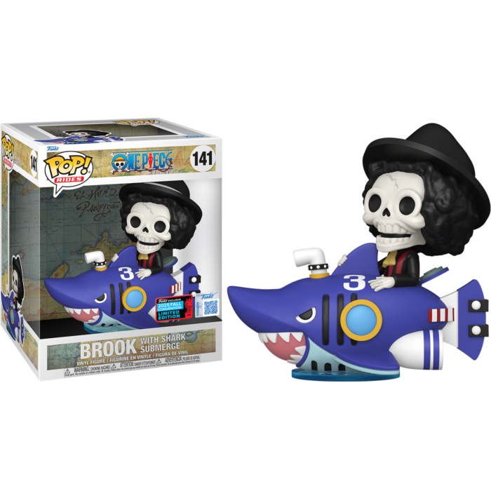Funko Pop! Rides - One Piece - Brook with Shark Submerge #141 (2025 Fall Convention Exclusive)