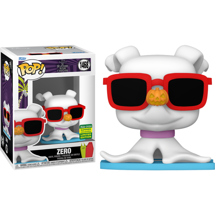 Funko Pop! The Nightmare Before Christmas - Surfing Zero #1468 (2024 Summer Convention Exclusive)