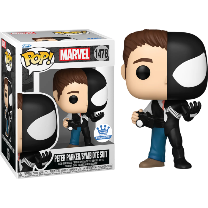 Funko Pop! Marvel: Split - Peter Parker/Symbiote Suit #1478 - Chance of chase