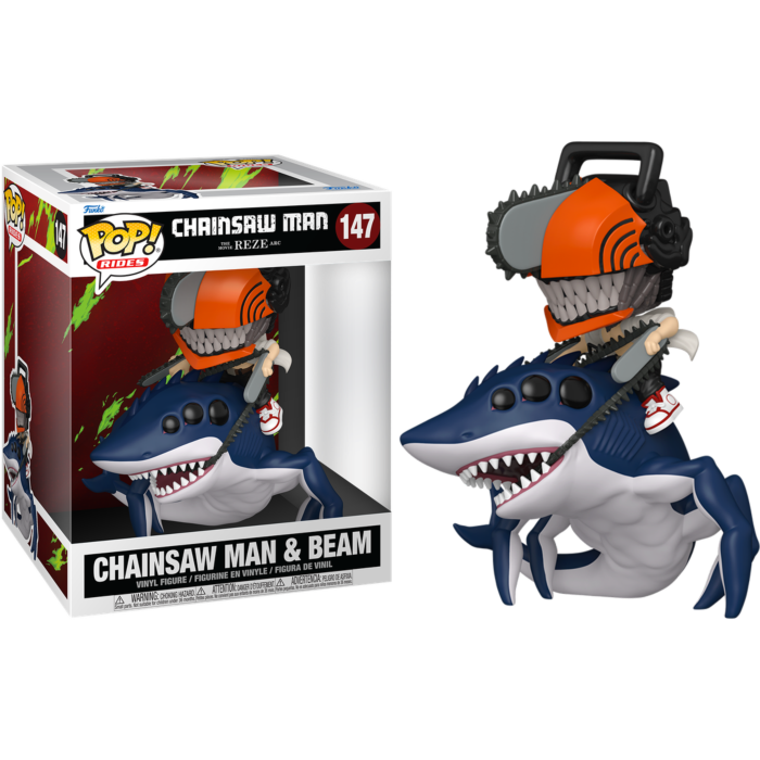 Funko Pop! Rides - Chainsaw Man: Reze Arc (2025) - Chainsaw Man & Beam #147 - Real Pop Mania