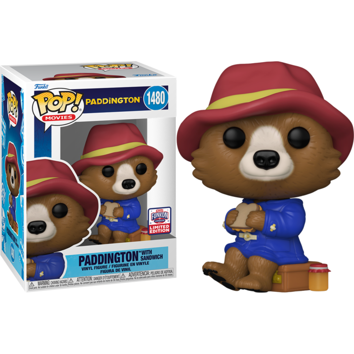 Funko Pop! Paddington (2014) - Paddington with Sandwich #1480 (2024 Funkon London Convention Exclusive)