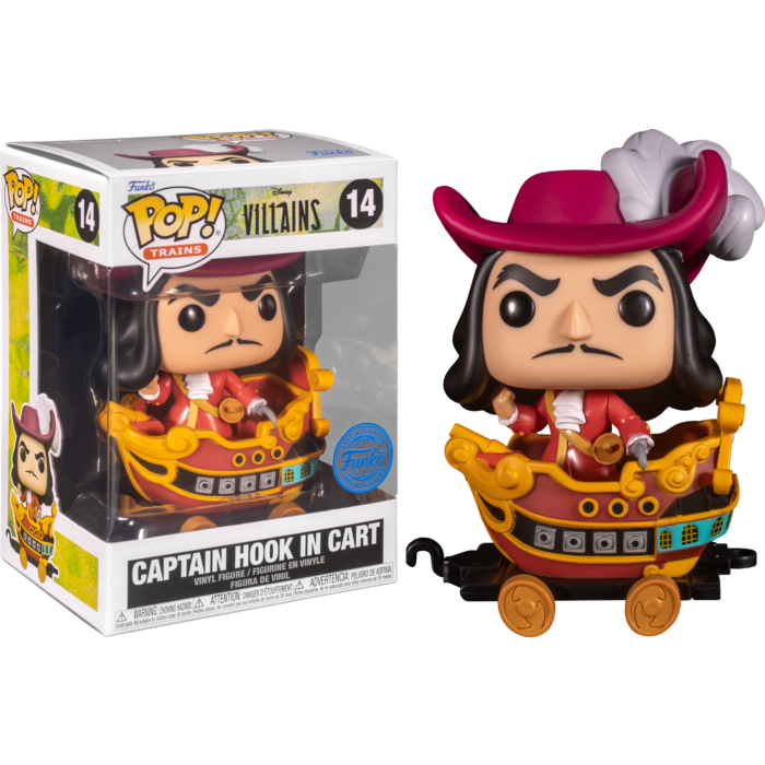Funko Pop! Disney Villains - Captain Hook in Train Cart #14