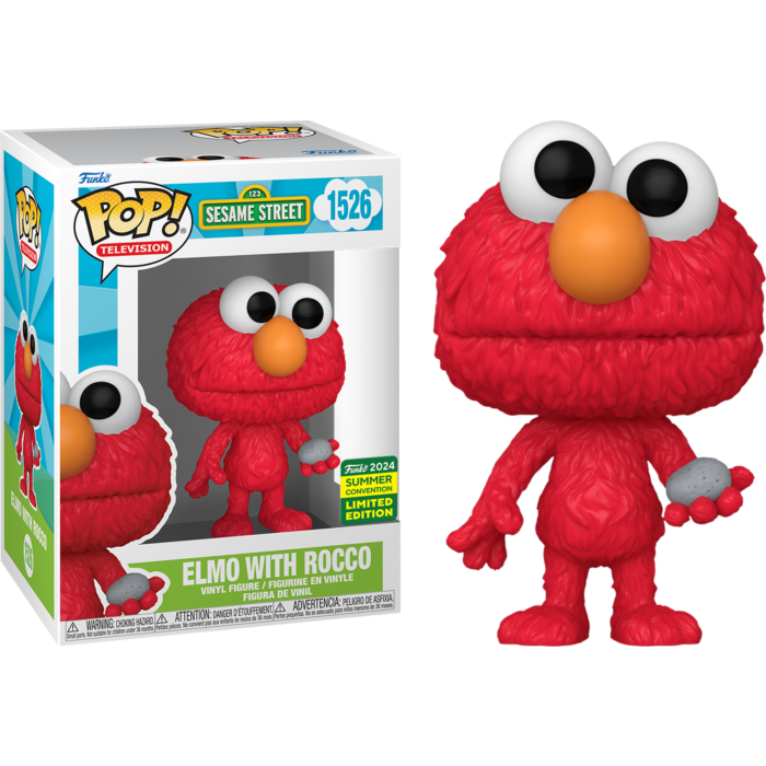 Funko Pop! Sesame Street - Elmo with Rocco #1526 (2024 Summer Convention Exclusive)