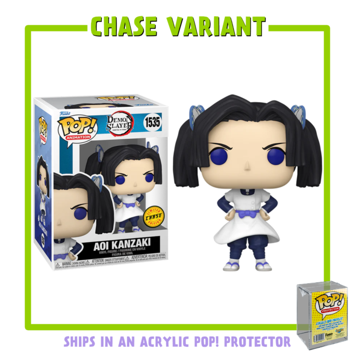 Funko Pop! Demon Slayer - Aoi Kanzaki - in Acrylic with Pop! Protector #1535 - Chase Variant
