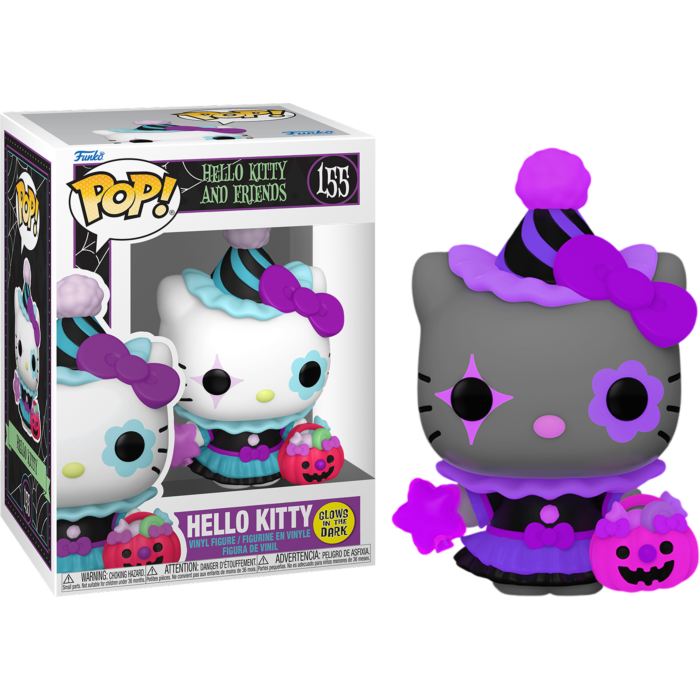 Funko Pop! Hello Kitty & Friends - Cinnamoroll, Hello Kitty & Keroppi (Spooky) Glow in the Dark Bundle (Set of 3)