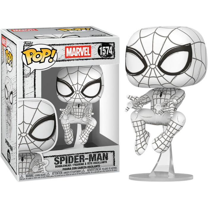 Funko Pop! Marvel: Sketched - Spider-Man #1574
