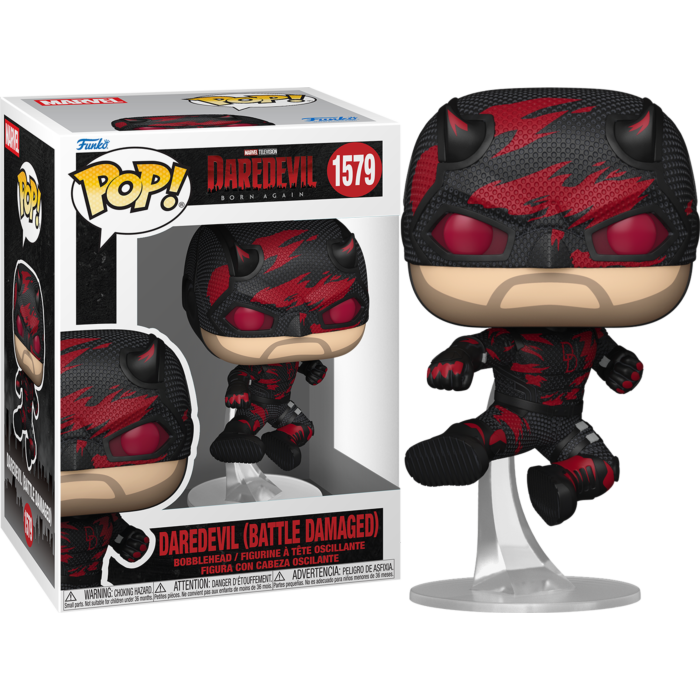 Funko Pop! Daredevil: Born Again (2025) - Daredevil (Battle Damaged) #1579 - Real Pop Mania