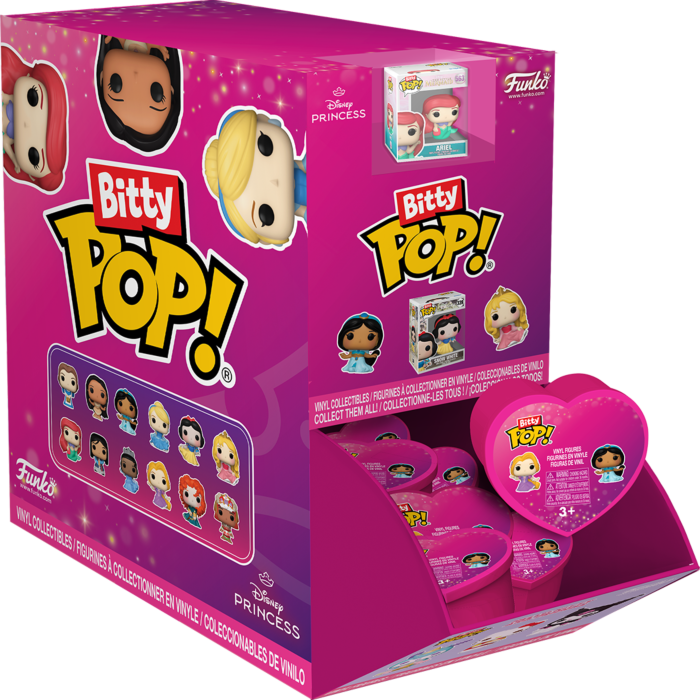 Funko Bitty Pop! Disney Princesses - Heart Shaped Capsule - Blind Bag (Display of 24)