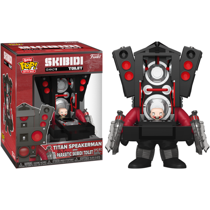 Funko Bitty Pop! Skibidi Toilet - Titan Speakerman & Parasitic Skibidi Toilet - Bot