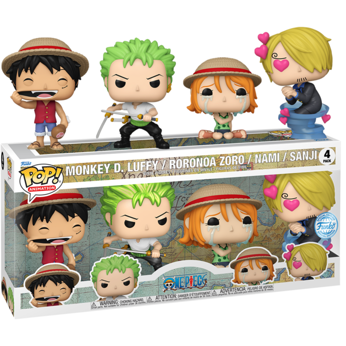 Funko Pop One Piece Monkey D. Luffy Roronoa Zoro Nami Sanji 4