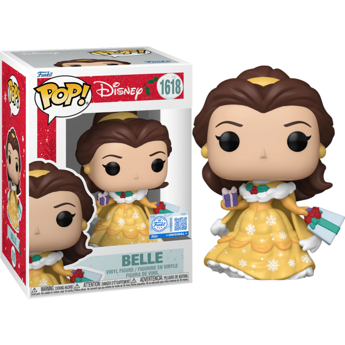 Funko Pop! Disney: Princess - Belle Holiday #1618 (+ Box of 3 Mystery Exclusive)