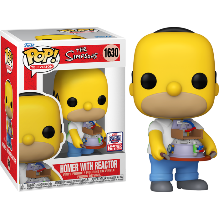 Funko Pop! The Simpsons - Homer with Reactor #1630 (2024 Funkon London Convention Exclusive)