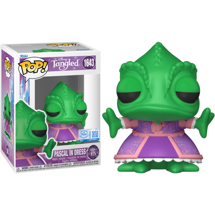 Funko Pop! Tangled - Pascal in Dress #1643 (+ Box of 3 Mystery Exclusive)