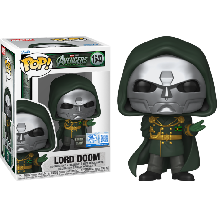 Funko Pop! Avengers: Doomsday - Lord Doom Concept Series #1643 (+ Box of 3 Mystery Exclusive)