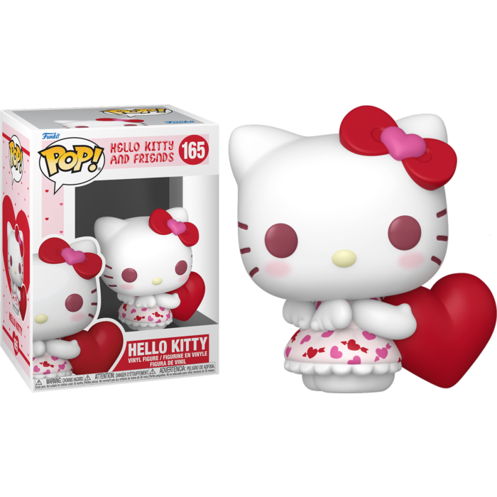 Funko Pop! Hello Kitty and Friends - Hello Kitty (Valentines Heart Outfit) #165 - Real Pop Mania