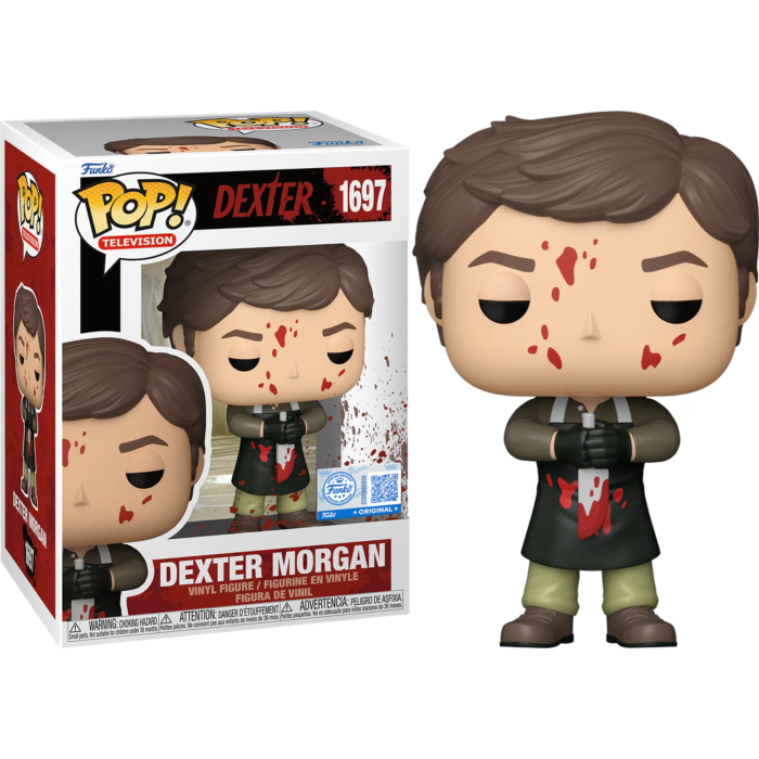 Funko Pop! Dexter - Dexter Morgan (Bloody) #1697 (+ Box of 3 Mystery Exclusive) - Real Pop Mania