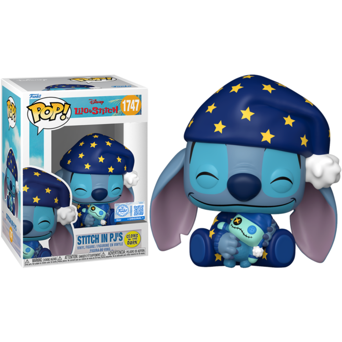 Funko Pop! Lilo & Stitch - Stitch in PJ's Glow in the Dark #1747 - Real Pop Mania