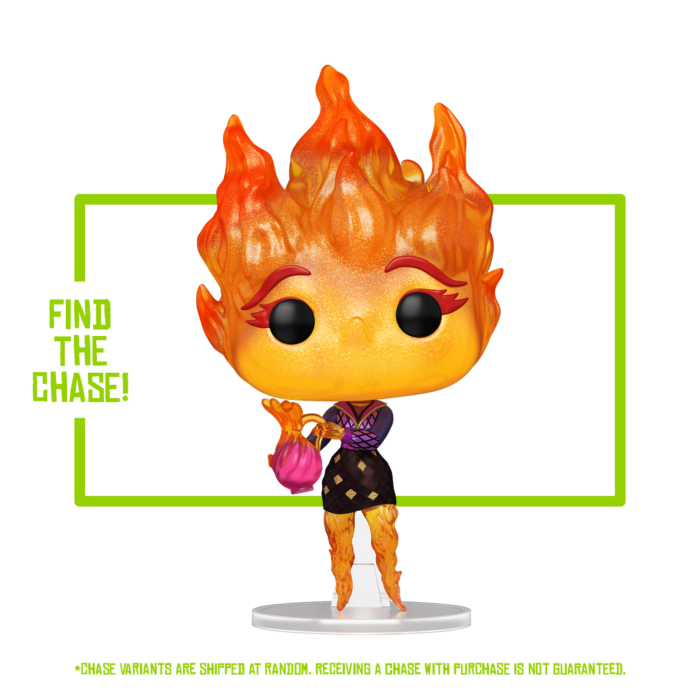 Funko Pop! Elemental - Ember Lumen #1757 - Chase Chance (+ Box of 3 Mystery Exclusive) - Real Pop Mania