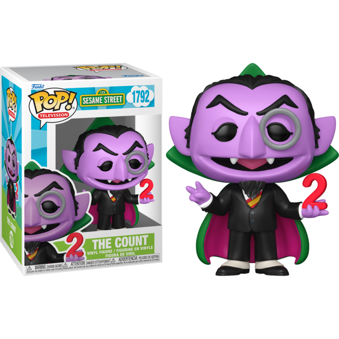 Funko Pop! Sesame Street - The Count with the Number 2 #1792