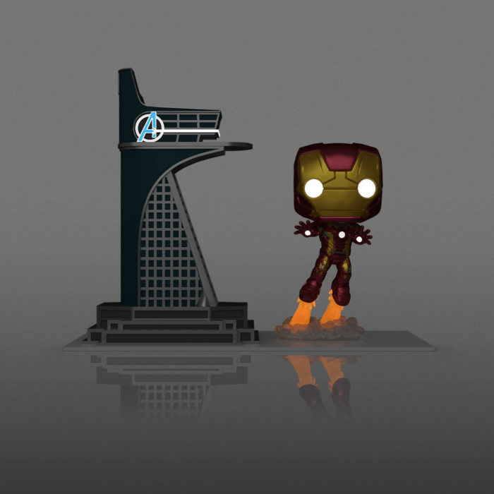 Funko Pop! Town - Avengers: Infinity Saga - Avengers Tower & Iron Man Glow in the Dark #35