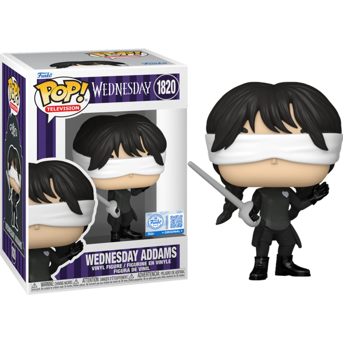 Funko Pop! Wednesday (2022) - Wednesday Addams (Fencing) #1820 (+ Box of 3 Mystery Exclusive)