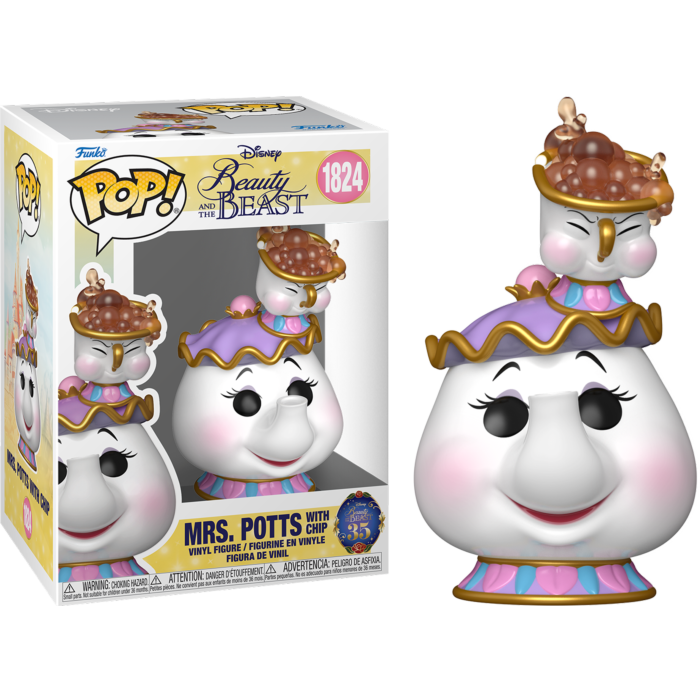 Funko Pop! Beauty and the Beast (1991) - Mrs. Potts with Chip #1824