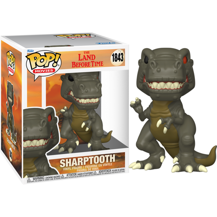 Funko Pop! The Land Before Time - Sharptooth Super Sized 6" #1843