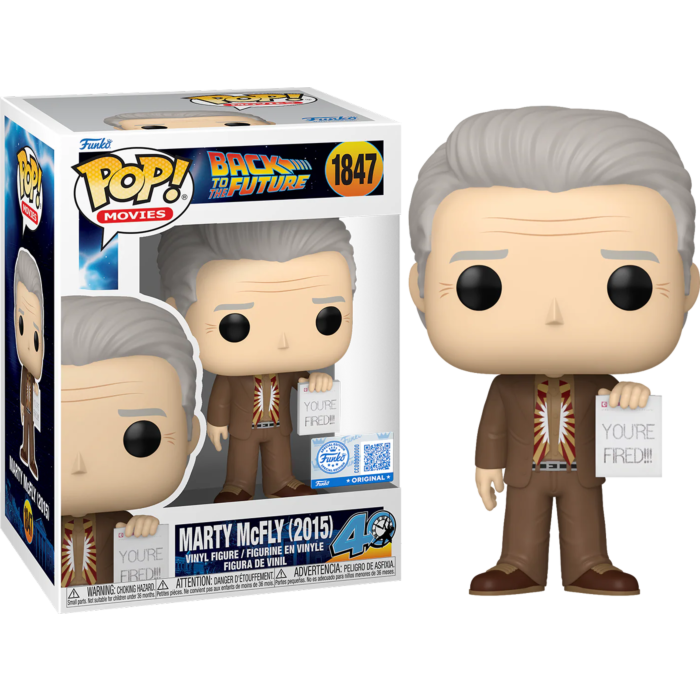 Funko Pop! Back to the Future Part II - Marty McFly (2015) #1847 (+ Box of 3 Mystery Exclusive)