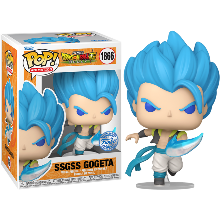 Funko Pop! Dragon Ball Super: Broly - SSGSS Gogeta #1866 - Chase Chance (Funko Exclusive)