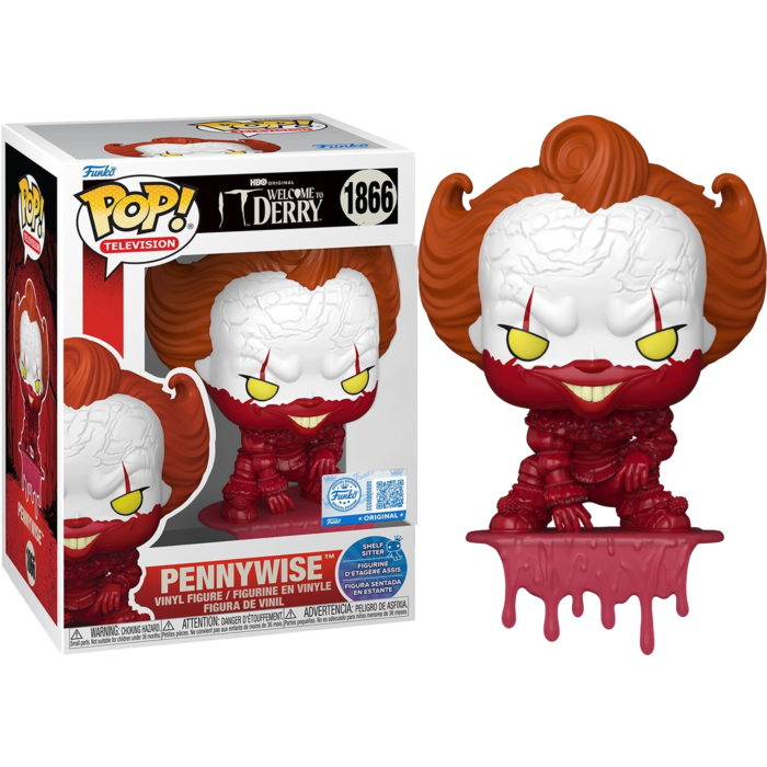 Funko Pop! Shelf Sitter - It: Welcome to Derry - Pennywise Bloody #1866